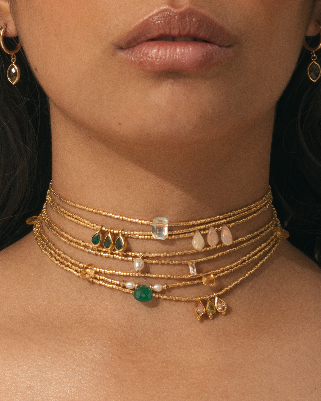 Choker Necklace Ras De Cou Or Femme Choker Ras De Cou Perle Choker