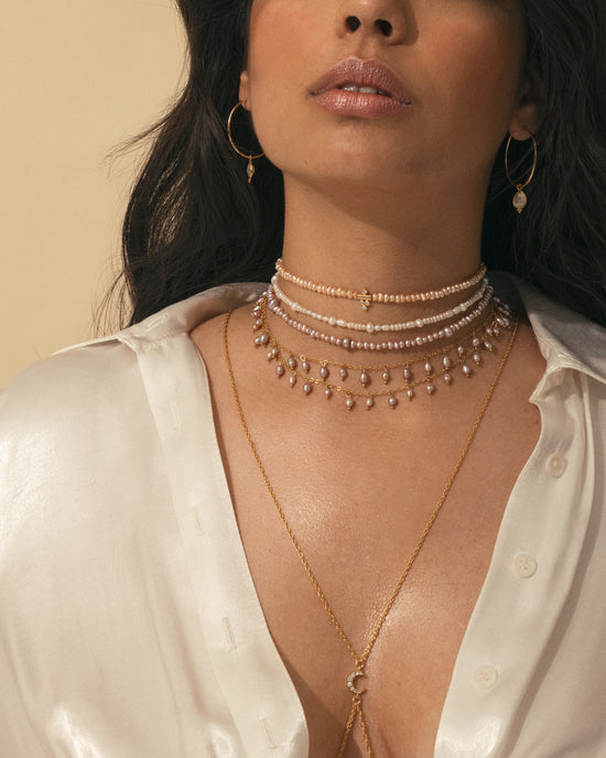Bijoux perles nacrées 